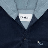 コーデュロイシャツフーディー / corduroy shirt hoodie [navy]
