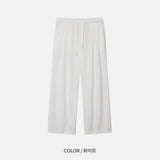クーリングアイスツータックバンディングワイドパンツ / LMN Cooling Ice Two Tuck Banding Wide Pants (4 colors)
