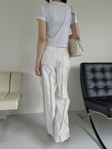 オーバーロックダートパンツ/overlock dart pants