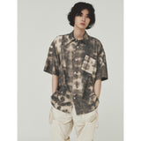 ブリーチダイングストラップシャツ / BLEACH DYEING STRAP SHIRT_BR