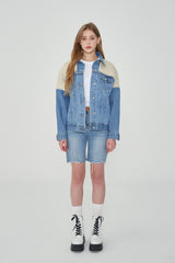 ニットデニムジャケット/ KNIT DENIM JACKET [6673]
