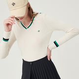Line ribbed collar knit_CREAM (6658452717686)