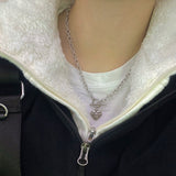 Cozy toggle heart necklace (6664244330614)