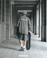 ハーフハイカラーワークシャツ / MOBLAB Half-high collar work shirt "Come Along"