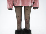 Ribbon see-through stockings