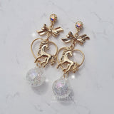 クリスタルバブルポニーイヤリング / Crystal Bubble Pony Earring