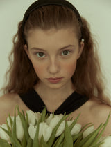Black Satin Headband (6611830472822)
