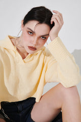 オーガニックコットンカラーニット/ORGANIC COTTN COLLAR KNIT