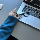 モーメントオーバーサイズフィットラウンドニット / Moment Oversized Fit Round Knitwear (7 colors)