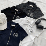 RC 2ウェイカラー半袖ジップアップ / RC2way collar short-sleeved zip-up