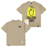 23 スマイルオーバーサイズTシャツ / 23 SMILE OVERSIZED T-SHIRTS BEIGE / BLACK