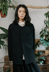 unisex tweed jacket black