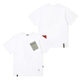 ポケットオーバーサイズTシャツ/22 POCKET OVERSIZED T-SHIRTS WHITE / BLACK