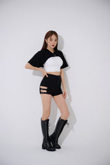 バックルフードボレロ/TOP(9365) Buckle Hooded Bolero