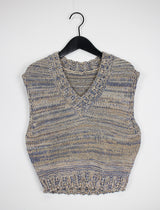 ミックスニットベスト/Mix Knit Best (3color)