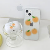 チェリーオレンジ AirPods ケース_マット