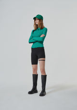 STRAP BIKER SHORTS (2 COLOR) (6682305888374)