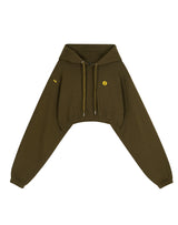 SM:]E CROP HOODIE KHAKI (6608592535670)