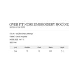 OVERFIT NORE EMBROIDERY HOODIE