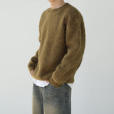 MOHAIR HEAVY OVERFIT ROUND KNIT