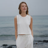 ワッフルノースリーブ / Waffle sleeveless