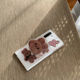 バニーダンダンアクリルスマホグリップ/Bunny DungDung Acrylic Tok BROWN