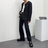 ディライトチェックラウンドジャケット/CR Delight Check Round Jacket (2 colors)