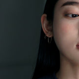 [single earring]14K gold oval earring (s) (6680497029238)