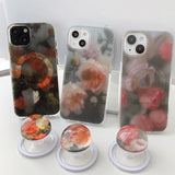 Pink - Rain Flower Magsafe Phone Case Bead Tok Set