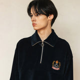 GHCコーデュロイハーフジップ/GHC CORDUROY HALF ZIP-UP_NAVY
