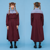 Trench One-piece [Wine Red] (6592084082806)