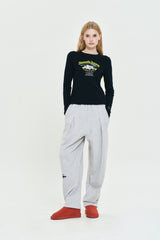 ELBOW POINT WAFFLE LONG SLEEVE [DARK NAVY]