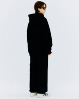 オーバーサイズタイポフーディー/OVER SIZE TYPO HOODIE-BLACK