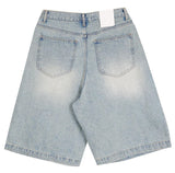 No.0276 W pintuck wide denim SHORTS