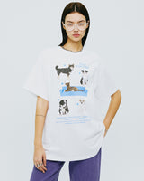 ドッグフレンドTシャツ/DOG FRIENDS TSHIRT-WHITE