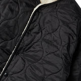 リバーシブルフリースジャンパー/REVERSIBLE FLEECE JUMPER-BLACK