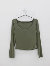 ベースディープUネックTシャツ/Basez Deep U Neck T-shirt (4color)