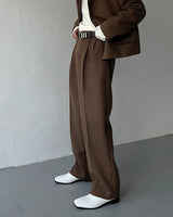 CR Youth shuffle two-tuck wool wide pants (3 colors)