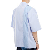 スプライス 半袖シャツ ブルー / SPLICED SHORT SLEEVE SHIRT (BLUE) (4518711263350)