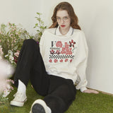 Check-Rose Collar Sweatshirt (6681191546998)