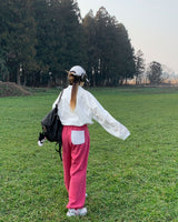 [BELLIDE MADE] Spring version embroidered two-way jogger training pants