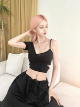 アンバランスレイヤードT/441. Unbal layerd t (bk, wh)