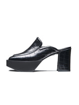 SQUARE TOE MULE-BLACK (6632030699638)