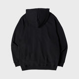 クルーネックフーディージップアップ/CREW HOOD ZIP UP (BLACK)
