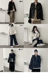 Launch stitch pocket boxy jacket