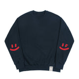 エルボー スプレー ドット スマイル ドローイング スウェットシャツ / Elbow Spray Smile Drawing Sweatshirt