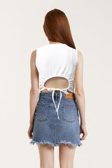 バックカットアウトTシャツ / BACK CUT OUT T.SHIRT