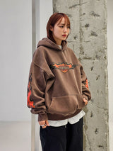 VENTIQUE Pigment Bat Napping Hoodie 2color