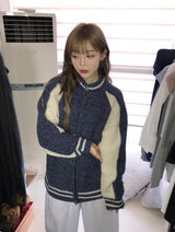 Harper two way knit zip up