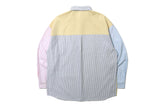 カラーミックスコットンシャツ/COLOR MIXED COTTON SHIRT_NAVY